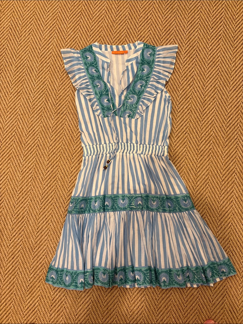 Oliphant Blue and White Stripe Dress